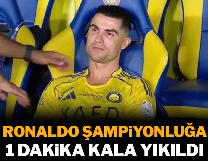 Cristiano Ronaldo’yu şoka sokan hata! Suudi Arabistan’da şampiyonluk son haftaya kaldı