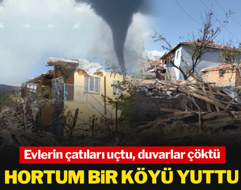 3 ili hortum vurdu! Evlerin çatıları uçtu, duvarlar çöktü