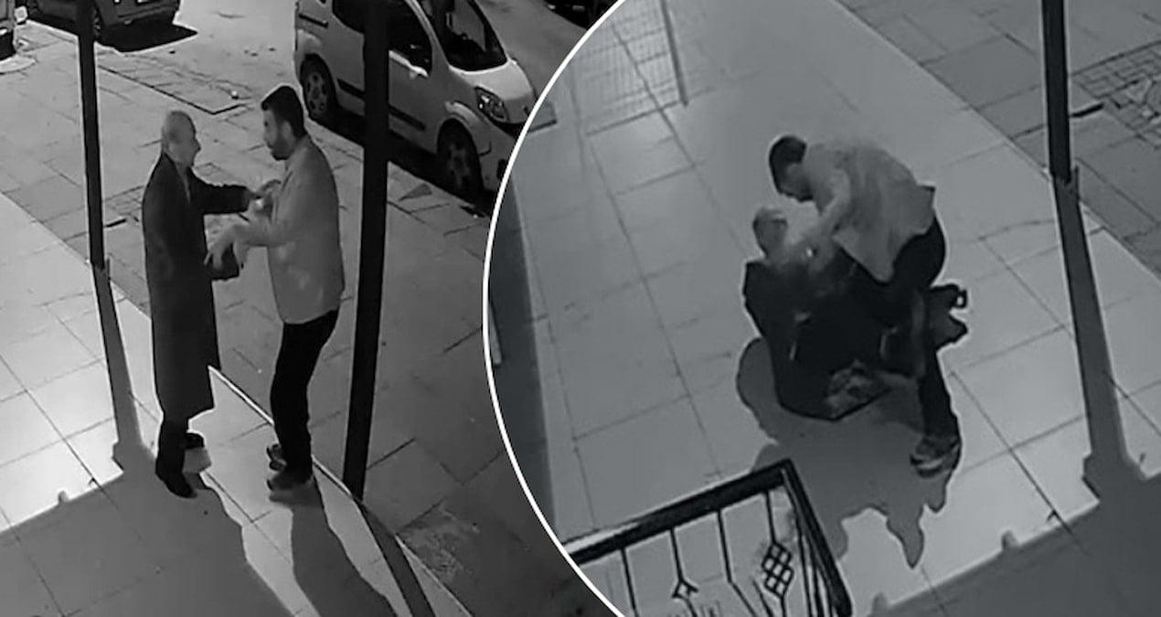 Yaşlı adama dehşeti yaşattı; dakikalarca darbedip cüzdanını gasbetti