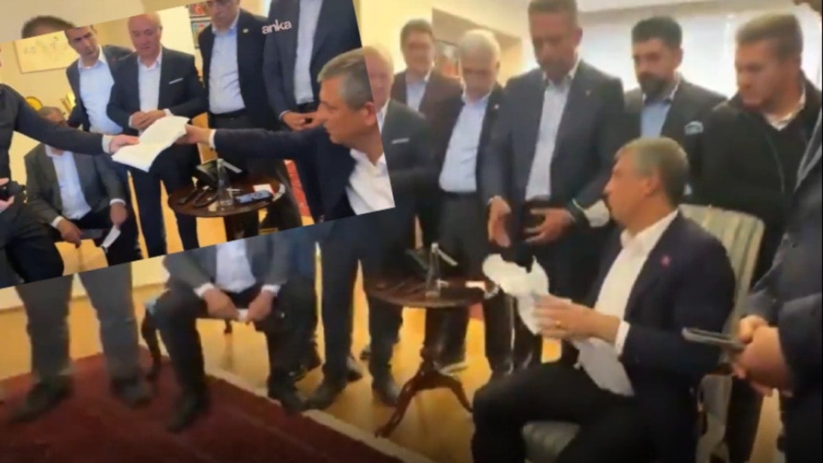 Özgür Özel 'mutlak butlan' kararını işte böyle yırtıp attı