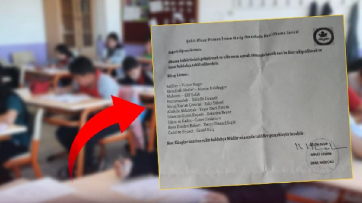 İstanbul'daki imam hatipte 'kitap listesi' muamması: Okul müdürü açığa alındı!