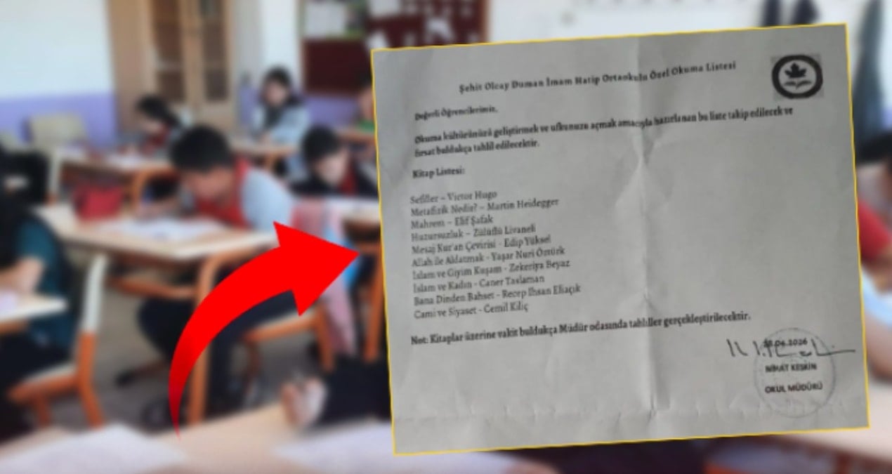 İstanbul'daki imam hatipte 'kitap listesi' muamması: Okul müdürü açığa alındı!