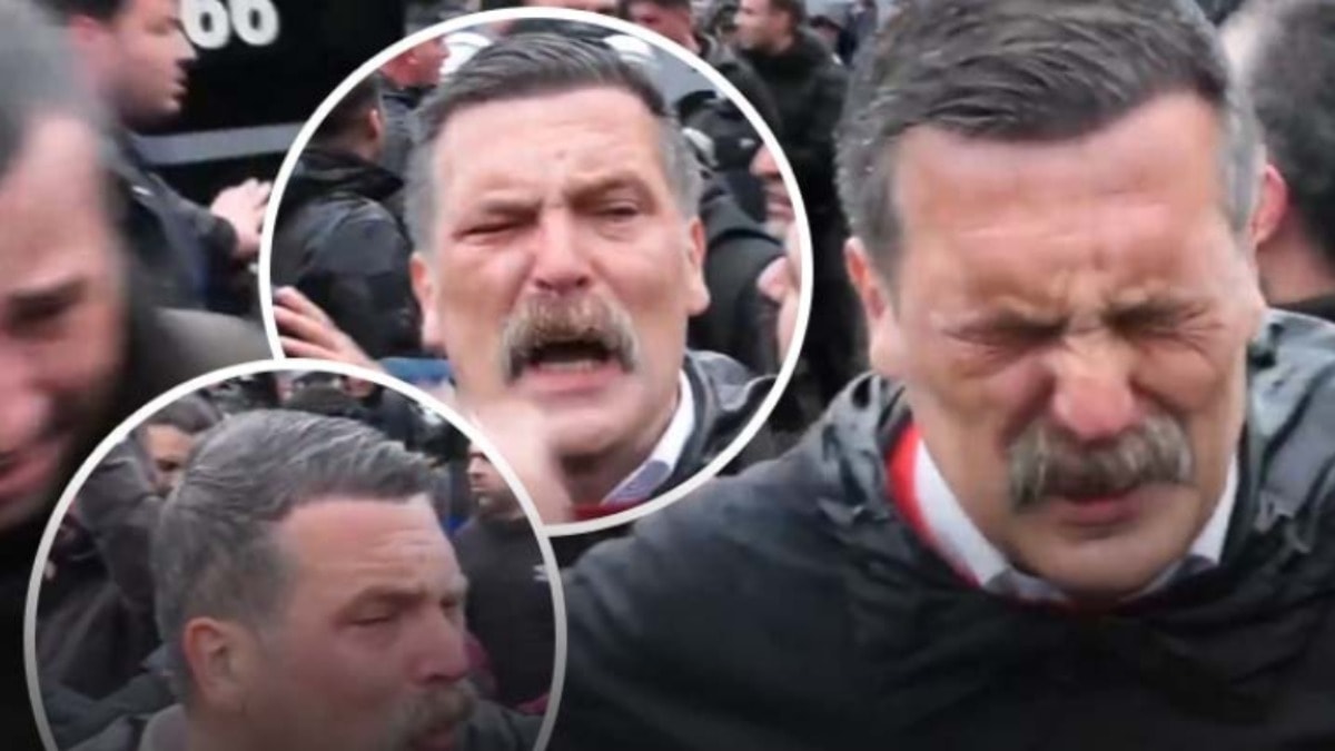İşçi Partisi Genel Başkanı'na İşçi Bayramı'nda biber gazı
