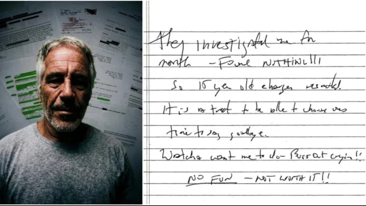 Epstein'ın 'intihar notu' ortaya çıktı