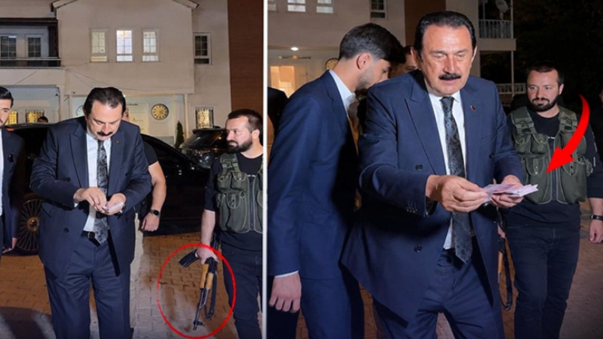 Aşiret liderine uzun namlulu koruma kalkanı: Deste deste para dağıttı