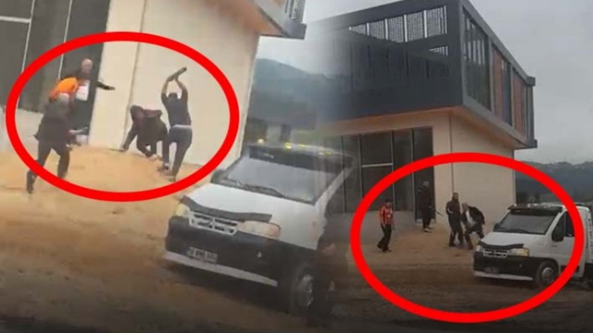 Çekici dehşeti! Önce araçla ezmeye çalıştı sonra sopayla saldırdı
