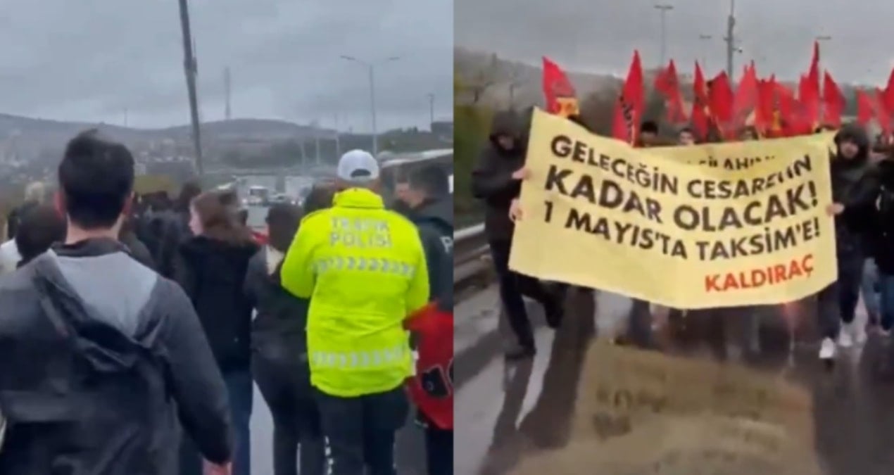 15 Temmuz Köprüsü'ne çıkan eylemciler gözaltına alındı