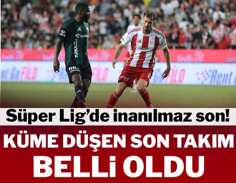 Antalyaspor küme düşen son takım oldu!