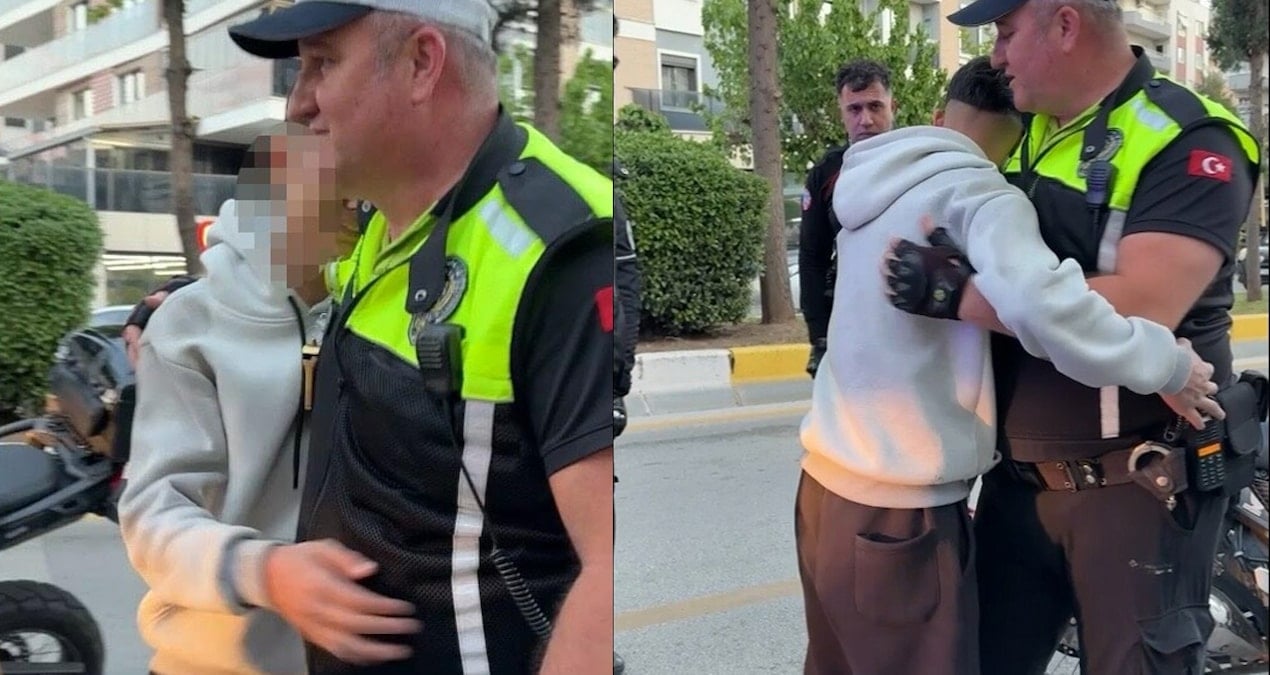 400 bin TL'lik gözyaşı! Polise sarılıp böyle ağladı