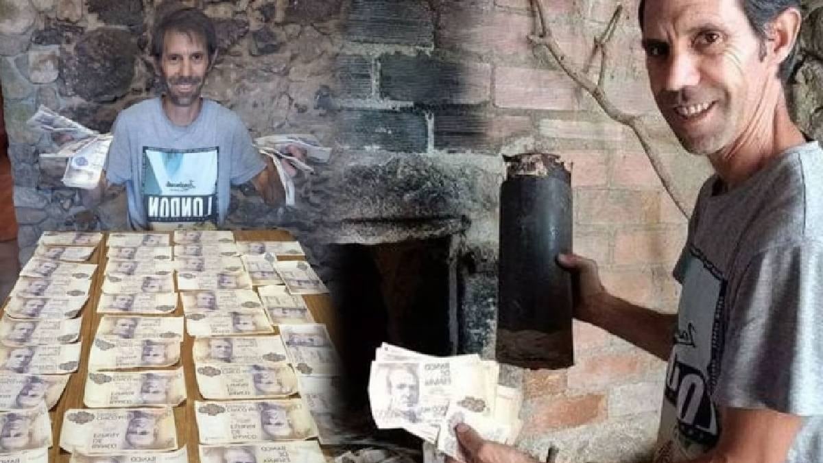Yeni aldığı evinin duvarından 2,5 milyon lira çıktı