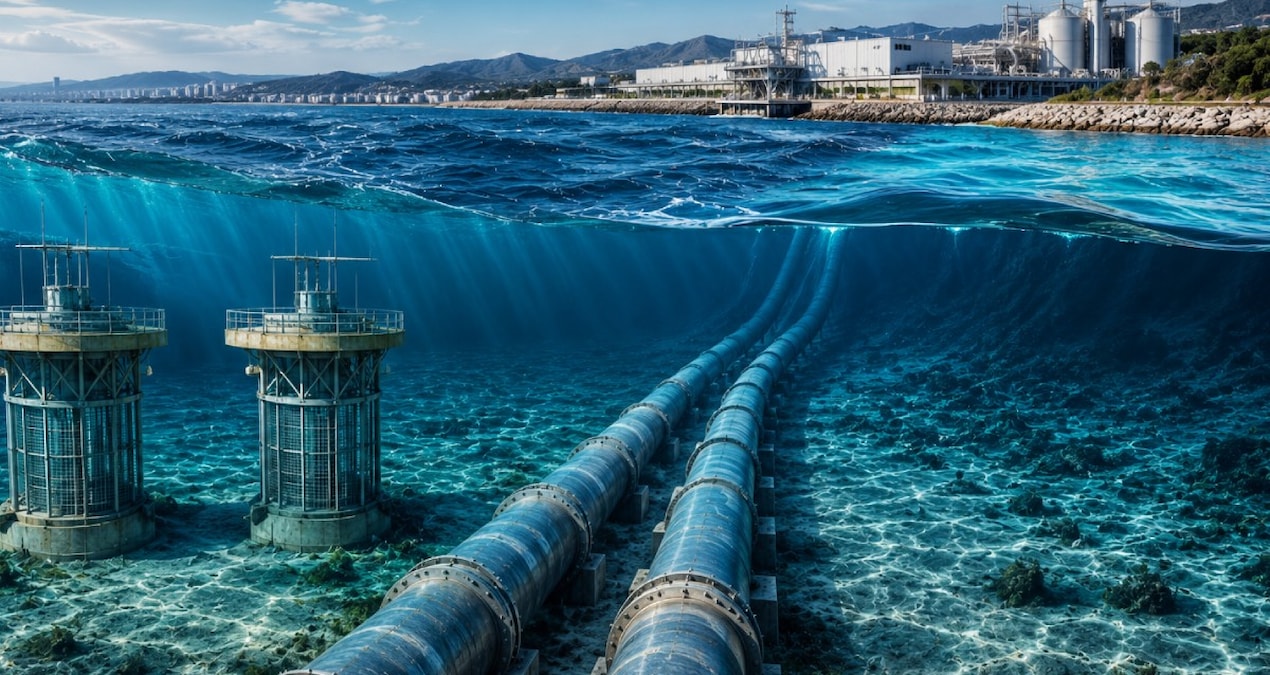 Akdeniz’in altında dev koridor oluşturuldu: Her gün 200 milyon litre su içilebilir hale getiriliyor