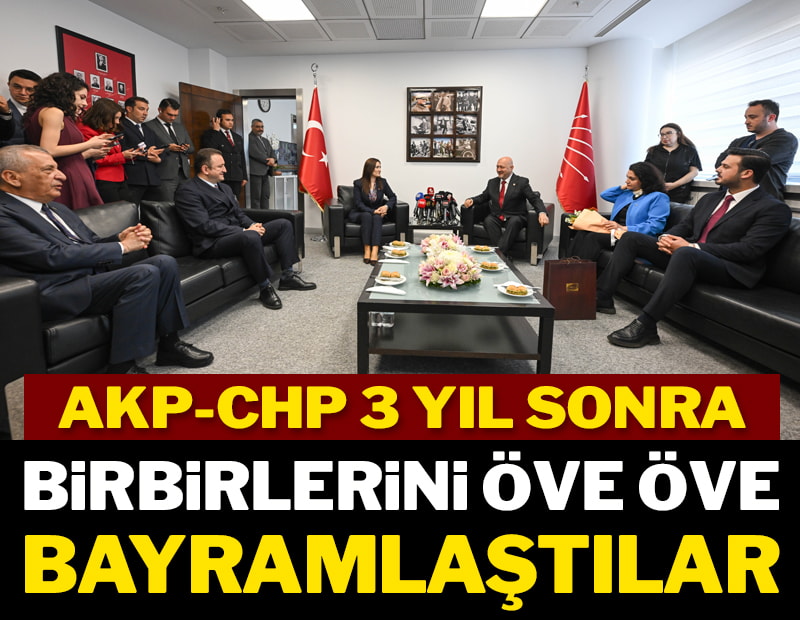 CHP ile AKP güle oynaya bayramlaştı
