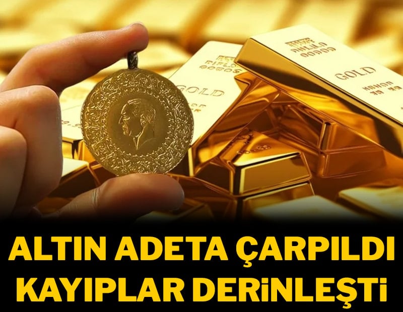 Altın adeta çarpıldı! Kayıplar derinleşti