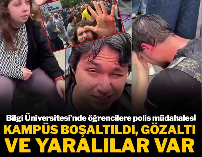 Bilgi Üniversitesi’nde öğrencilere polis müdahalesi: Kampüs boşaltıldı, gözaltı ve yaralılar var