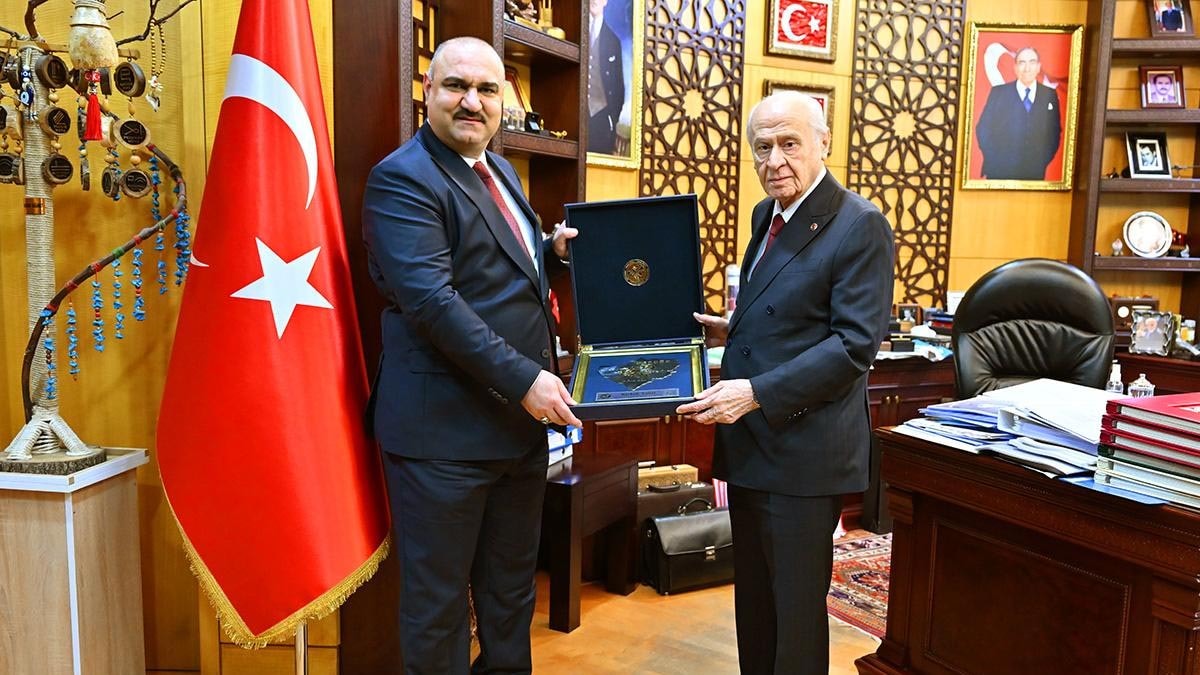 Bahçeli, Kerkük Valisi Muhammed Seman Ağa'yı kabul etti