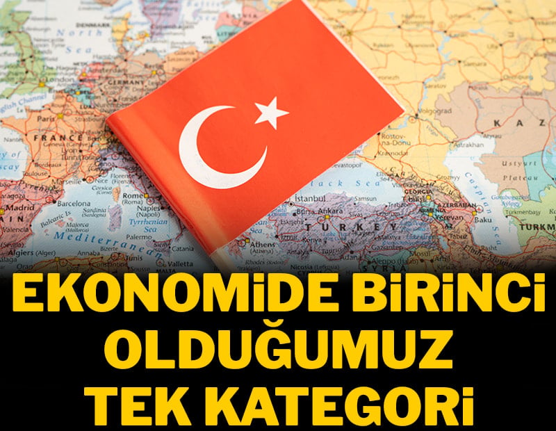 Ekonomide birinci olduğumuz tek kategori
