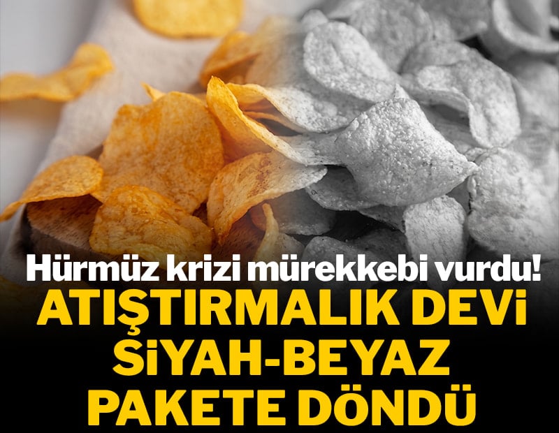 Hürmüz krizi mürekkebi vurdu! Atıştırmalık devi 'siyah-beyaz' pakete döndü!
