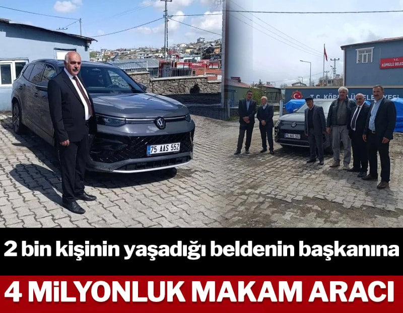 2 bin kişinin yaşadığı beldenin başkanına 4 milyonluk makam aracı
