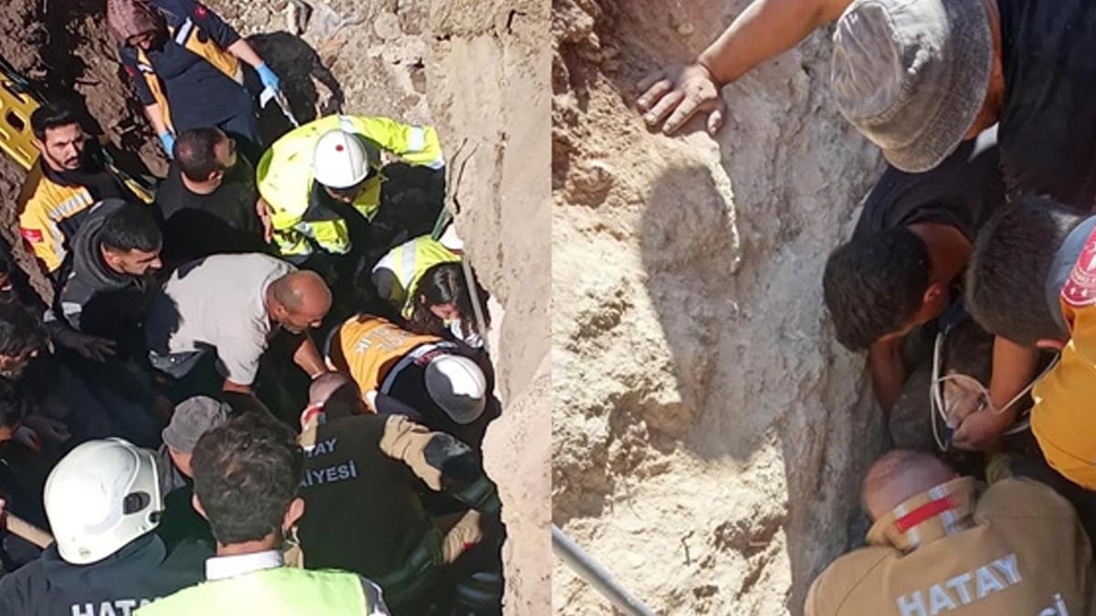 TOKİ şantiyesinde göçük altında kalan işçi hastaneye kaldırıldı