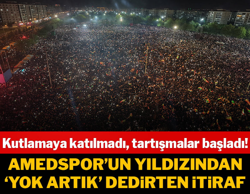 Amedspor'un vazgeçilmez isminden 'kutlama' itirafı