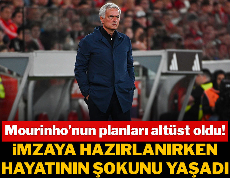 Mourinho imzaya hazırlanırken hayatının şokunu yaşadı