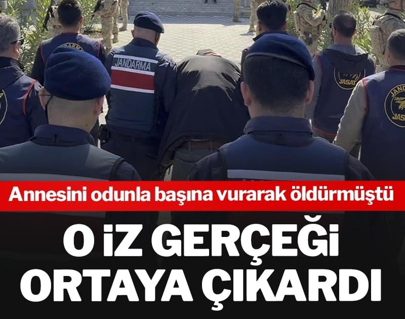 O iz gerçeği ortaya çıkardı! Annesini başına odunla vurarak öldürmüştü