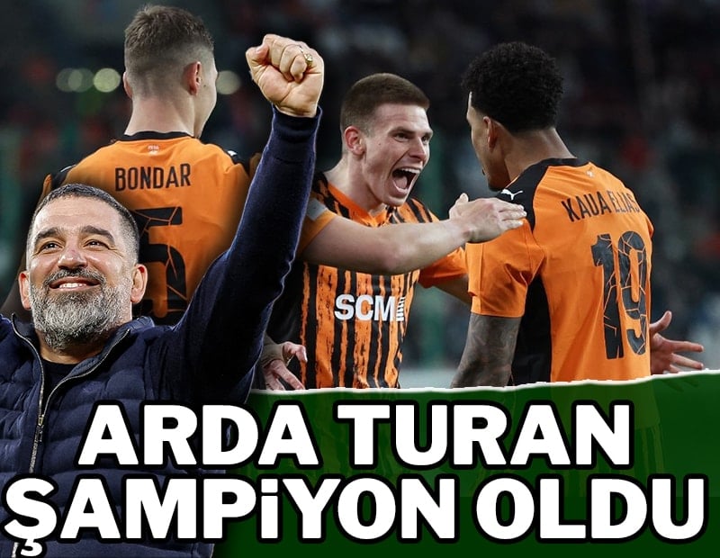 Arda Turan'ın Shakhtar Donetsk'i Ukrayna Ligi'nde şampiyon oldu