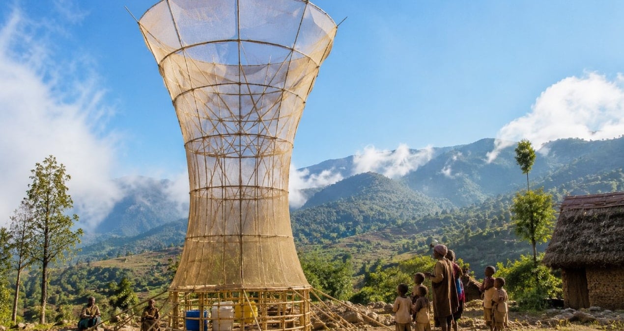 Bambu kuleyle havadan su üretmeyi başardılar