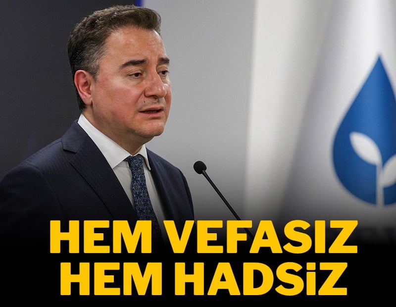 Hem vefasız hem hadsiz suçlaması