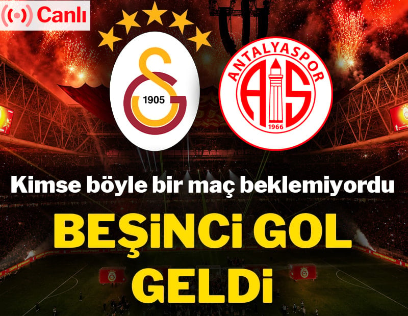 Canlı | Galatasaray-Antalyaspor maçı canlı yayın (Süper Lig 33. Hafta)