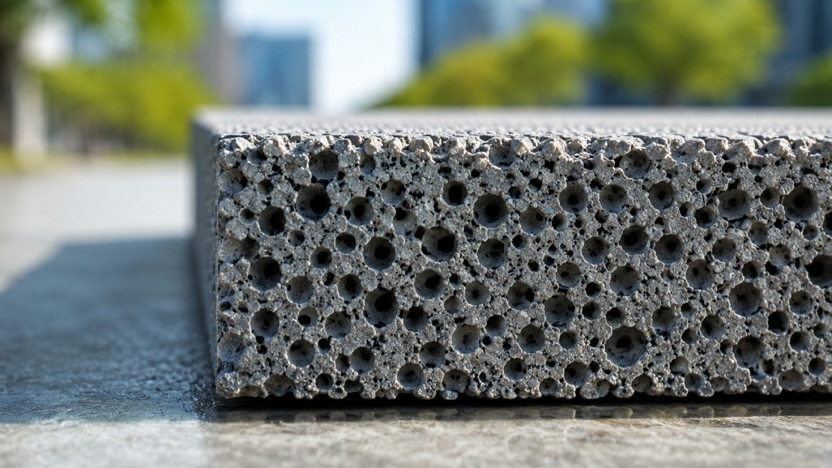 Japon mühendislerin geliştirdiği beton dakikalar içinde suyu emiyor