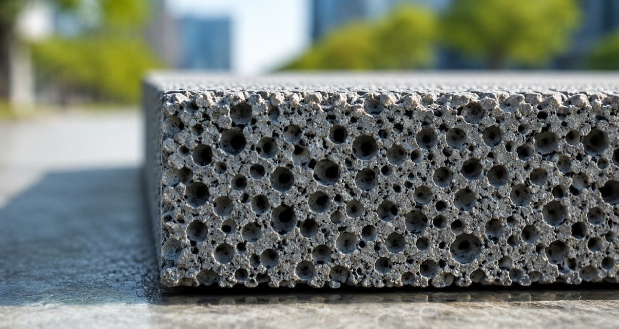 Japon mühendislerin geliştirdiği beton dakikalar içinde suyu emiyor