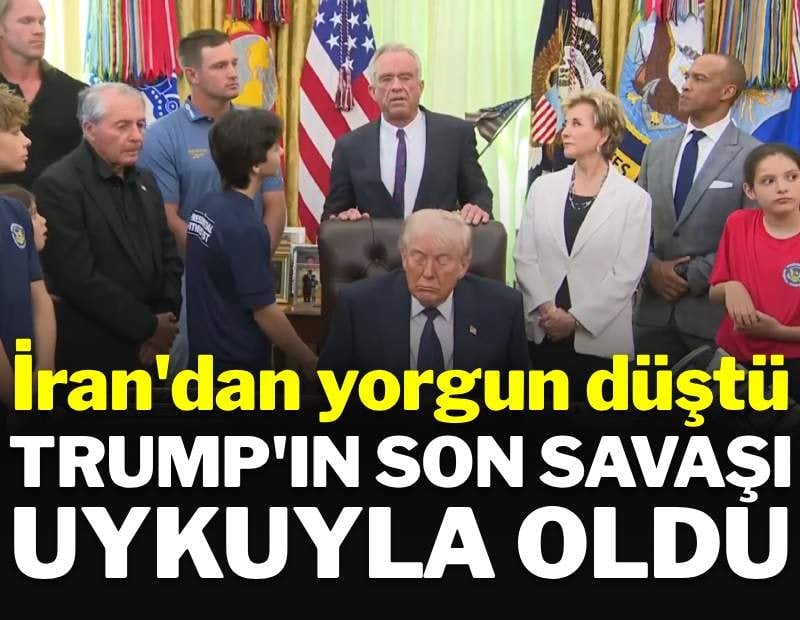Daha dün 'çok gencim' demişti: Trump'ın uykuyla savaşı kameralara yansıdı