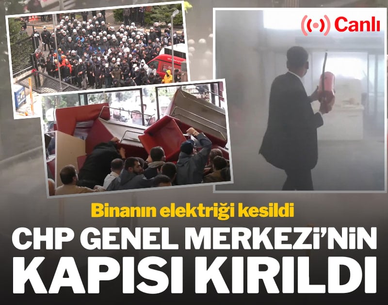 CHP Genel Merkezi'ne polis müdahalesi başladı