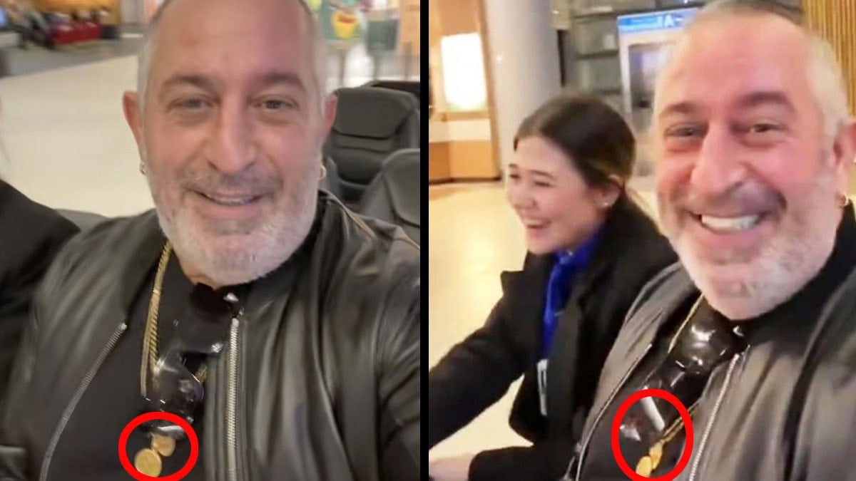 Cem Yılmaz’ın havalimanı videosu gündem oldu: Kolye detayı dikkat çekti