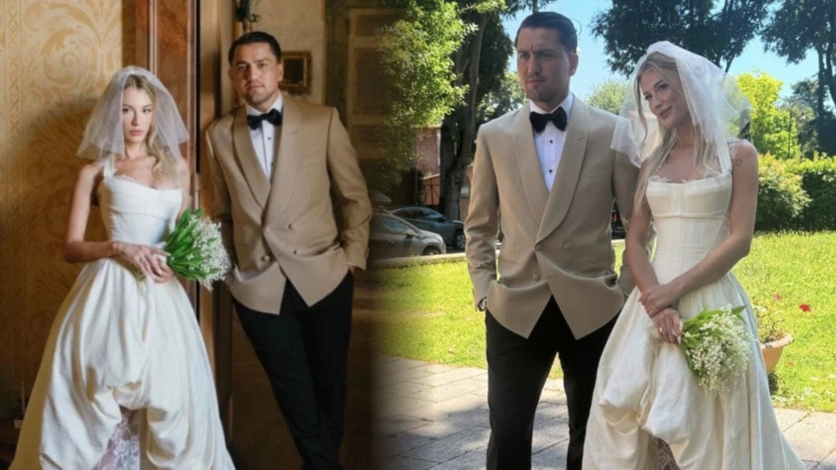 Cengiz Ünder ile Bilge Yenigül Roma’da dünyaevine girdi
