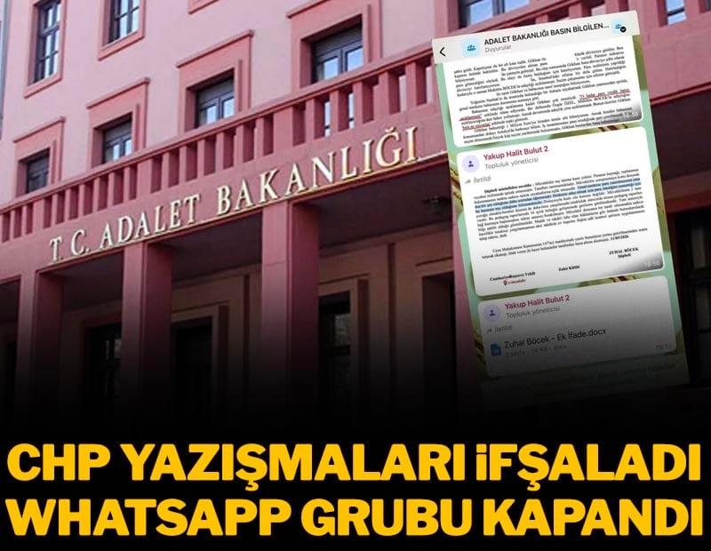 CHP ifşaladı Bakanlık WhatsApp grubunu kapattı