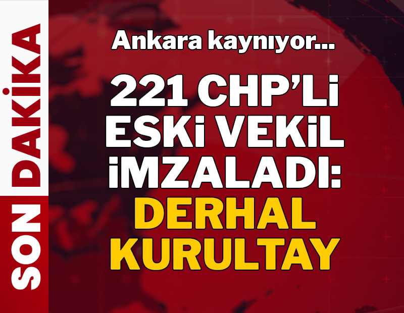 221 eski CHP milletvekilinden 'mutlak butlan' itirazı