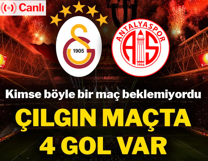 Canlı | Galatasaray-Antalyaspor maçı canlı yayın (Süper Lig 33. Hafta)