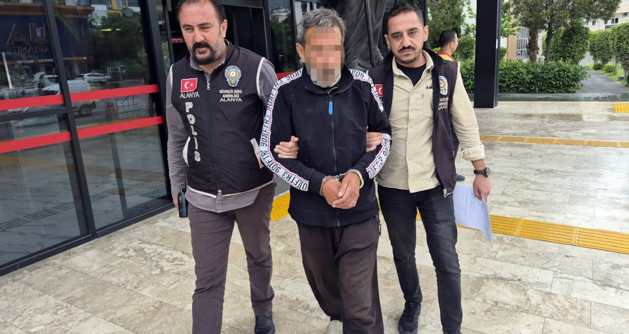 Antalya'nın Alanya ilçesinde 64 yaşındaki kişi tutuklandı