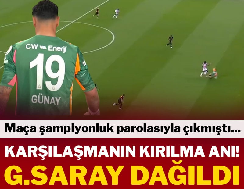 Galatasaray'da şok! Günay Güvenç kırmızı kart gördü!
