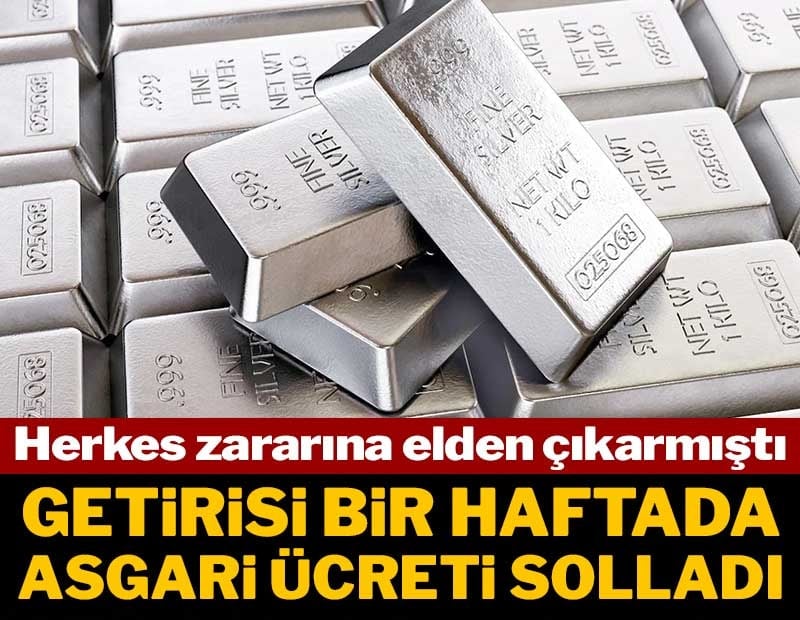 Gümüş bir haftada asgari ücreti solladı