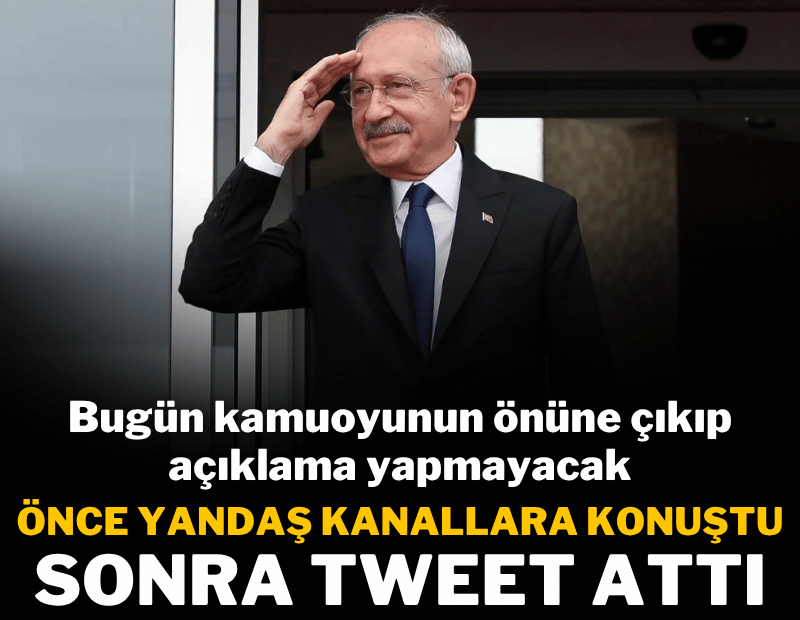 Kılıçdaroğlu, önce yandaş kanallara konuştu sonra tweet attı: CHP kişisel ikbal arayışlarının mücadele alanı değildir