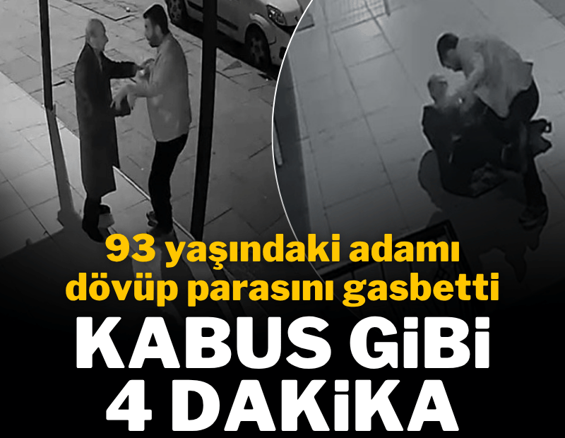 Yaşlı adama dehşeti yaşattı; dakikalarca darbedip cüzdanını gasbetti