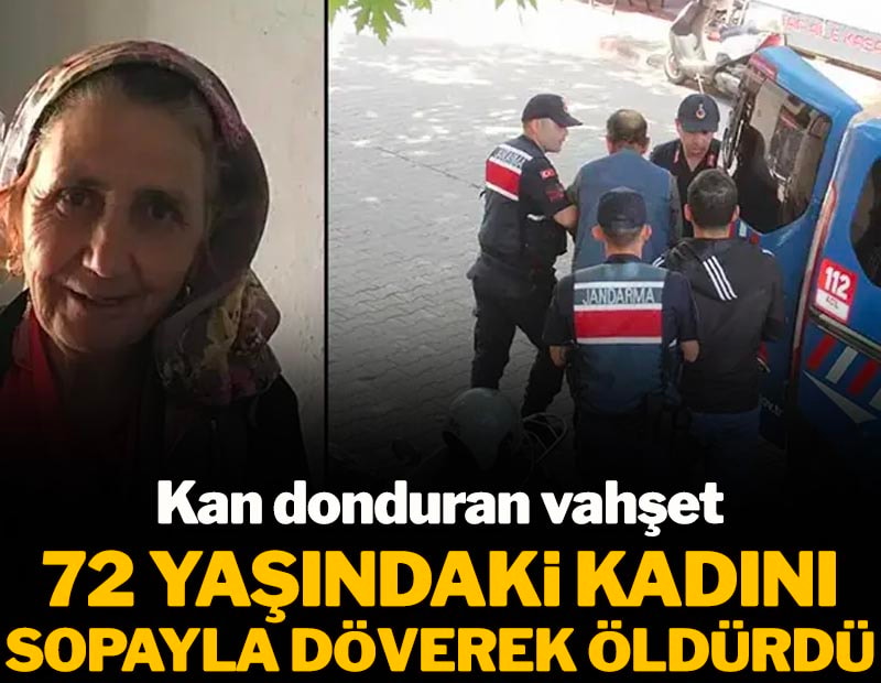Kan donduran vahşet: 72 yaşındaki kadını sopayla döverek öldürdü