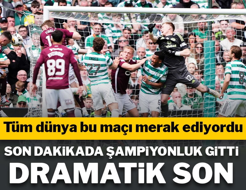 İskoçya'da dramatik son! Şampiyonluk son dakikalarda gitti