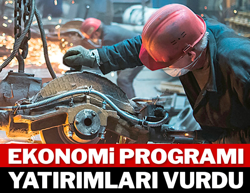 Ekonomi programı yatırımları vurdu