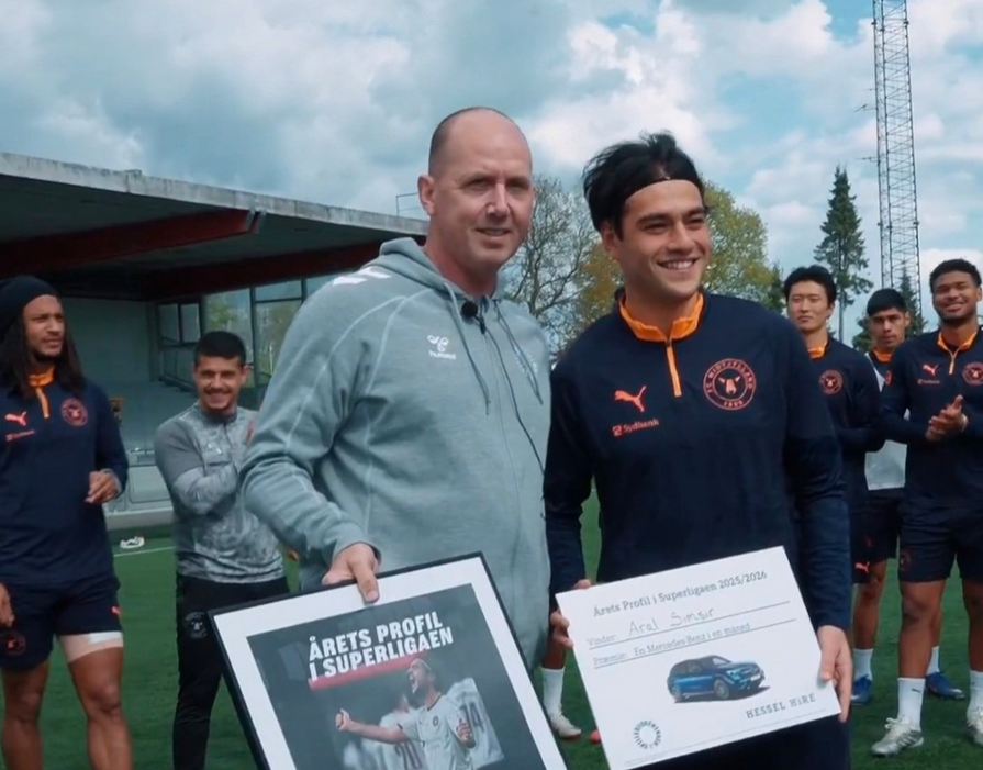 Milli yıldız, Danimarka'da yılın futbolcusu seçildi