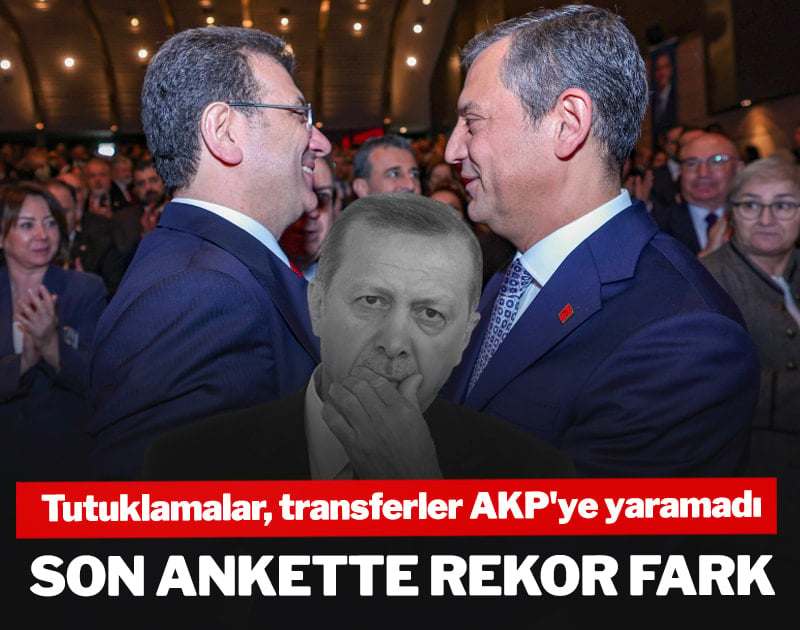 Tutuklamalar, transferler AKP'ye yaramadı: Son ankette rekor fark