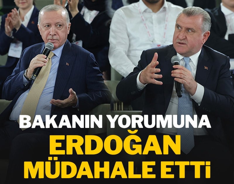 Bakan Bak'ın yorumuna Erdoğan müdahale etti
